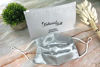 Picture of Reusable Silk Face Mask Washable Anti Dust Mouth Cover with Ear Loops Women (Pleated, Silver)