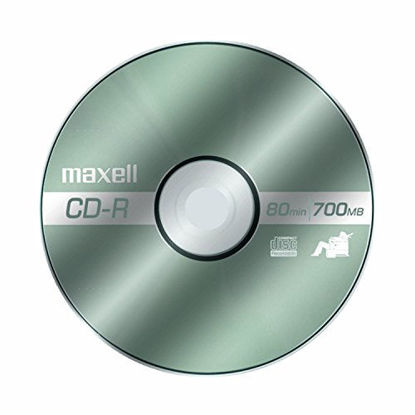 Picture of Maxell 625133 1-Time Recording Recordable CD (Audio Only) 700mb/80 Min 10 Pack Slim Jewel