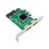 Picture of IO CREST SI-PEX40058 2 Port SATA III 2 Port eSATA III PCIe 2.0 x2 HyperDuo Controller Card Green