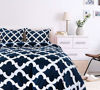 Picture of Utopia Bedding Printed Comforter Set (Queen, Navy) with 2 Pillow Shams - Luxurious Brushed Microfiber - Down Alternative Comforter - Soft and Comfortable - Machine Washable