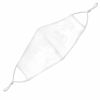 Picture of Washable Face Mask with Adjustable Ear Loops & Nose Wire - 3 Layers, Made in USA (Solid White)