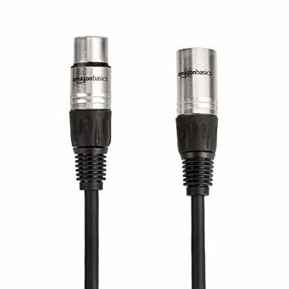 Picture of Amazon Basics XLR Male to Female Microphone Cable - 3 Feet, 2-Pack