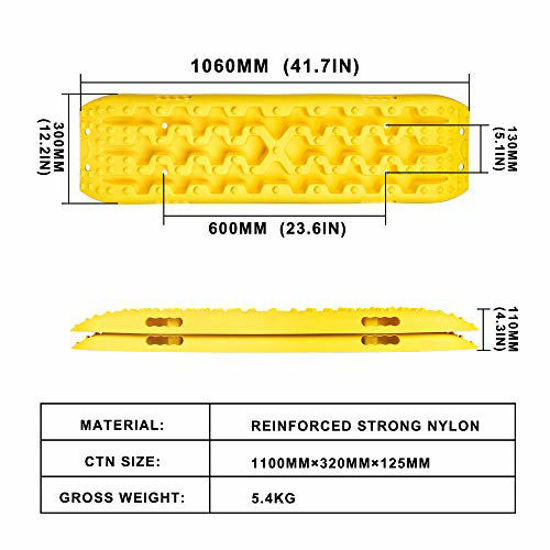 Picture of X-BULL New Recovery Traction Tracks Sand Mud Snow Track Tire Ladder 4WD (Yellow, 3gen)