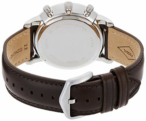 Getuscart Fossil Men S Neutra Chrono Quartz Leather Chronograph Watch Color Silver Brown