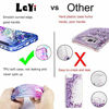 Picture of iPod Touch 7 Case, iPod Touch 6 Case, iPod Touch 5 Case with Tempered Glass Screen Protector [2 Pack] for Girls, LeYi Glitter Liquid Clear Phone Case for Apple iPod Touch 7th/ 6th/ 5th Gen Purple/Blue