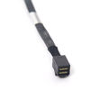 Picture of 12G Internal Mini SAS HD SFF-8643 to SFF-8643 Cable, with Sideband, 100-Ohm, 0.8-m(2.6ft), 2 Pack