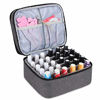 Picture of Luxja Nail Polish Carrying Case - Holds 30 Bottles (15ml - 0.5 fl.oz), Double-layer Organizer for Nail Polish and Manicure Set, Gray (Bag Only)