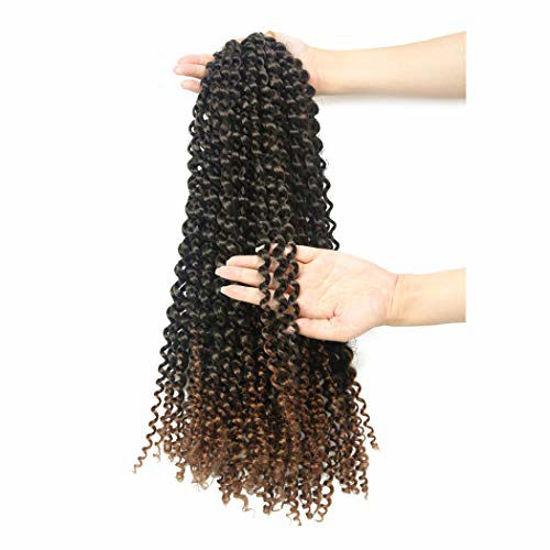 GetUSCart- 7 Packs Passion Twist Hair 18 Inch Water Wave Synthetic
