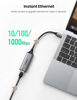 Picture of UGREEN USB C to Ethernet Adapter RJ45 to Thunderbolt 3 Type C Gigabit Network LAN Converter 10 100 1000Mbps for MacBook Pro Air iPad Pro Galaxy S20 S10 S9 XPS 13 15 Surface Book 2 Go Chromebook