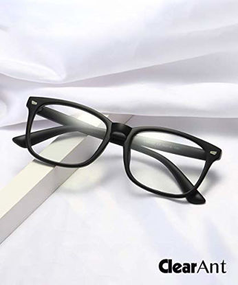 Picture of Blue Light Blocking Glasses,Square Nerd Eyeglasses Frame Anti Blue Ray Computer Game Glasses Anti Eyestrain & UV(5Pcs) (Leopard/Blue/White/Tortoiseshell/Pink)