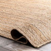 Picture of nuLOOM Rigo Hand Woven Jute Area Rug, 6' x 9' Oval, Natural