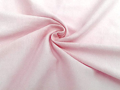Picture of American Baby Company 2 Pack 100% Cotton Value Jersey Knit Fitted Crib Sheet for Standard Crib and Toddler Mattresses, Pink, for Girls