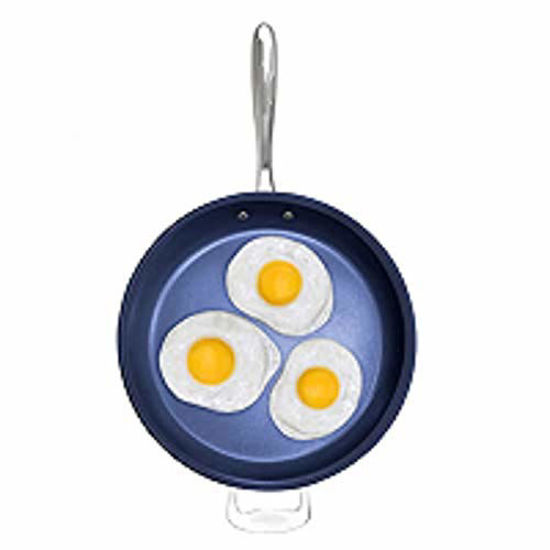 Granitestone Blue 14 Nonstick Family Pan w/ Helper & Stay Cool