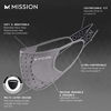 Picture of MISSION Adjustable Sport Mask- Adjustable Strap for Custom Fit, Face Cover, Breathable Fabric, Reusable & Machine Washable, Multi-Layer Design- Charcoal