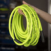 Picture of Flexzilla Air Hose, 3/8 in. x 50 ft., 1/4 in. MNPT Fittings, Heavy Duty, Lightweight, Hybrid, ZillaGreen - HFZ3850YW2