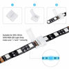 Picture of 10Packs 4-Pin RGB LED Light Strip Connectors 10mm Unwired Gapless Solderless Adapter Terminal Extension for SMD 5050 Multicolor LED Strip (10Pack 4PIN RGB Connector)