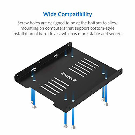 Picture of 2.5 to 3.5 Adapter, Inateck SSD Mounting Bracket with SATA Cables and SATA Power Cable, ST1004