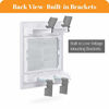 Picture of Kebulldola 2 Gang Brush Wall Plate White Built in Low Voltage Mounting Bracket for Cables Pass Through 2 Pack