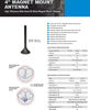 Picture of weBoost 301126 Wilson Electronics 4-inch 4G Mini Magnet-Mount Antenna w/ SMA Male Connector