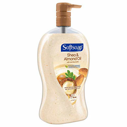Picture of Softsoap Moisturizing Body Wash Pump, Shea and Almond Oil - 32 Fluid Ounce (3 Pack)