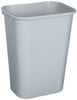 Picture of Rubbermaid Commercial Products FG295700GRAY Plastic Resin Wastebasket Trash Can for Bedroom Bathroom, Office, 10 Gallon/41 Quart, Gray (Pack of 12)