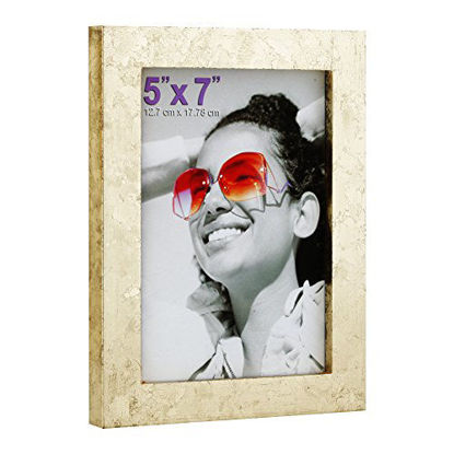 Picture of RPJC 11x14 inch Picture Frame Made of Solid Wood and High Definition Glass Display Pictures for Wall Mounting Photo Frame with Stand Gold