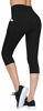 Picture of Fengbay 2 Pack High Waist Yoga Pants, Pocket Yoga Pants Capris Tummy Control Workout Running 4 Way Stretch Yoga Leggings