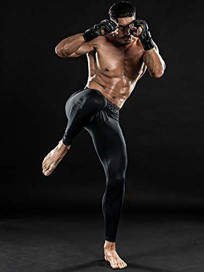 Men Compression Base Layer Skin Tight Pants Running Gym Thermal