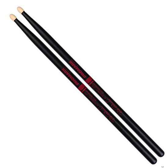 Picture of Promark ActiveGrip Forward Drumsticks, Acorn Tip, Black, Rich Redmond Signature