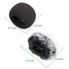 Picture of ChromLives Microphone Windscreen, Furry Windscreen Muff Wind Cover + Foam Microphone Windscreen Cover Compatible with Zoom H1 H1n Apogee Mic and More, Furry & Foam 2Pack