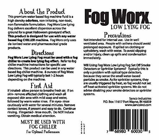 GetUSCart Fogworx Low Lying Fog Juice Long Lasting Low lying