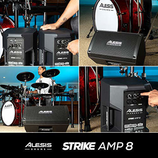 GetUSCart- Alesis Strike Amp 8  2000-Watt Portable Speaker/Amplifier for  Electronic Drum Kits With 8-Inch Woofer, Contour EQ and Ground Lift Switch,  8 inch