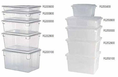 Picture of Rubbermaid Commercial Products Food Storage Box/Tote for Restaurant/Kitchen/Cafeteria, 2.75 Gallon, White (FG369000WHT)