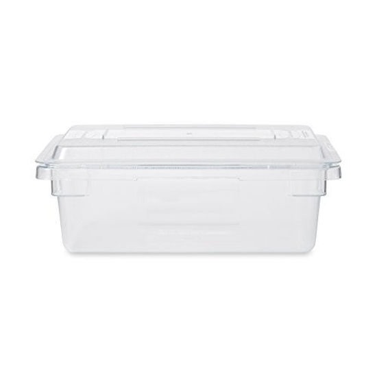 Picture of Rubbermaid Commercial Products Food Storage Box Lid for 2, 3.5, and 5 Gallon Sizes, Clear (FG331000CLR)