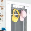 WEBI Over The Door Hook:Over The Door Towel Rack,Door Coat Hanger Towel  Hanger Over Door Coat Rack 6 Hooks for Hanging Clothes,Hats