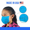 Picture of M95c Disposable 5-Layer Kids Face Mask Made in USA 5 Units (Shappire Blue)