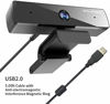 Picture of 1080P Webcam for PC Laptop Desktop, 360-Degree Rotation Streaming Webcam with Microphone, Computer Video Camera Webcam Compatible for Video Calling Recording Conferencing