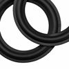 Picture of Bluecell 2pcs Black Color 4 Rubber Speaker Edge Surround Rings Replacement Parts for Speaker Repair or DIY (4")