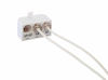 Picture of Telephone Splitter 2 Line Adapter - 3-Way Splitter (Line 1, Line 2, and Twin Line) - Dual Line Separator - 4 Conductor Connector (2 Phone Lines) - White, 3 Pack