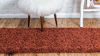 Picture of Unique Loom Solo Solid Shag Collection Modern Plush Terracotta Runner Rug (2' 6 x 16' 5)