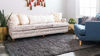 Picture of Unique Loom Solo Solid Shag Collection Modern Plush Graphite Gray Area Rug (10' 0 x 13' 0)