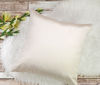 Picture of Aiking Home Solid Faux Silk Decorative Pillow Cover, Zipper Closure, 18 by 18 Inches, Ivory