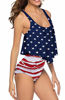 Picture of SouqFone Womens Plus Size Bathing Suits Padded Swimsuit Tankini Swimsuits for Women - 3XL,American Flag