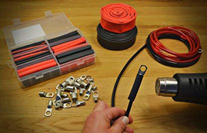 Picture of 130 PC. Dual Wall Adhesive Marine Heat Shrink Kit - 3:1 Shrink Ratio - Black