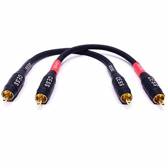 Picture of CESS-075-6i Heavy Duty Waterproof RCA Cable, Phono Male to Male (6 in)