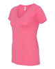 Picture of Next Level Womens Ideal V-Neck Tee (N1540) Hot Pink xs