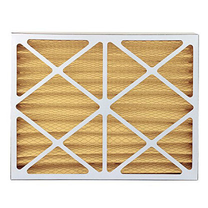 Picture of FilterBuy 15x30x4 MERV 11 Pleated AC Furnace Air Filter, (Pack of 4 Filters), 15x30x4 - Gold