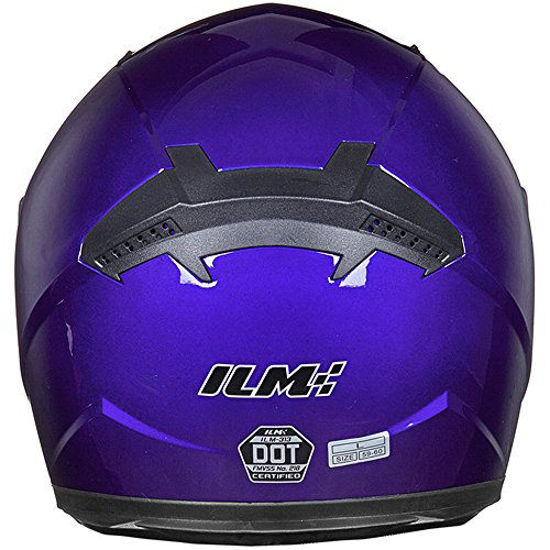 Picture of ILM Full Face Motorcycle Street Bike Helmet with Removable Winter Neck Scarf + 2 Visors DOT (M, Yellow)