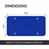 Picture of Rightcar Solutions Flawless Silicone License Plate Frame - Rust-Proof. Rattle-Proof. Weather-Proof. - Blue