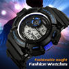 Picture of Fanmis Mens Military Multifunction Digital LED Watch Electronic Waterproof Alarm Quartz Sports Watch (Blue)